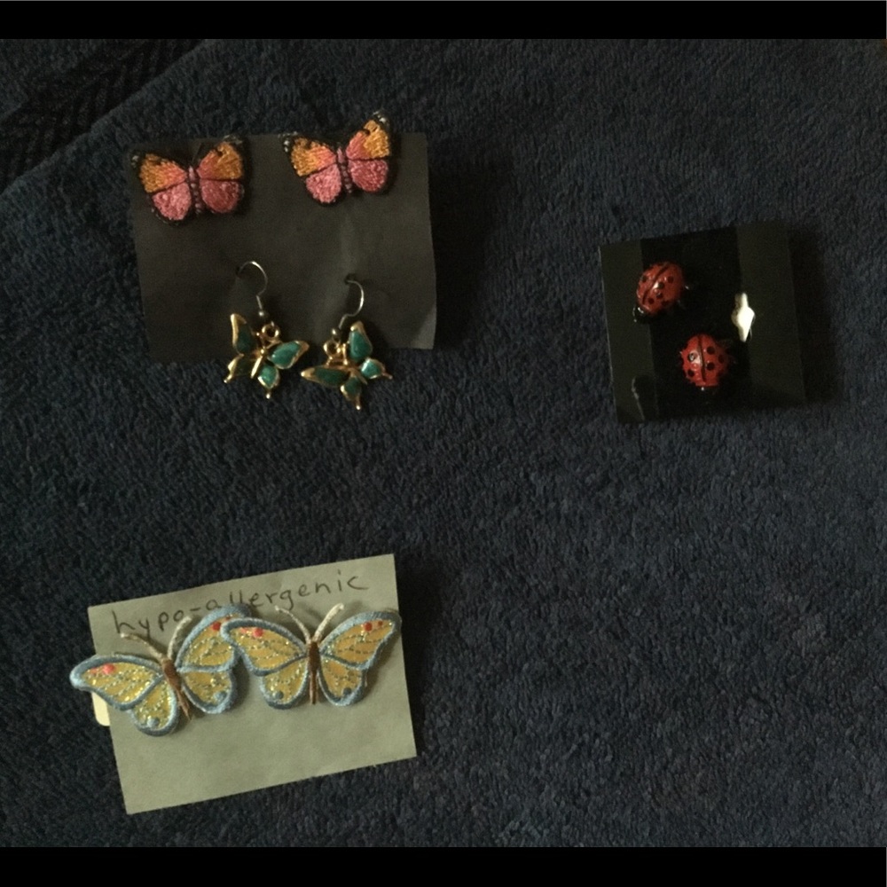 Butterflies and Ladybug Earrings Collection